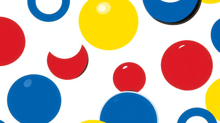 Poster - Colorful circles artwork abstract design vibrant colors digital art playful visual concepts