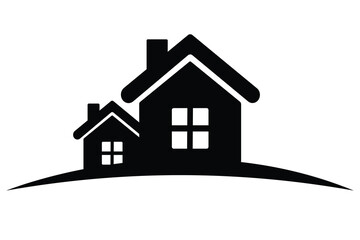 Poster - Home icon, vector, Home sign. Web Home icon, vector, house icon, House symbol black sellout. Vector illustration. 