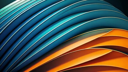 Poster - Vibrant waves of color create an artistic tapestry across the canvas of light and shadow in a stunning visual display. Generative AI