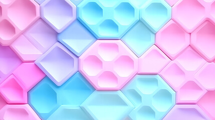 Poster - Dynamic geometric patterns abstract design digital art colorful environment top-down view modern aesthetics