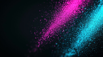 Poster - Smooth Intertwining Lines of Soft Glowing Light in Vibrant Colors on Dark Background