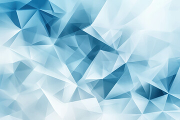Poster - Soft Blue Polygonal Background with Light Gradients for Modern Design Projects