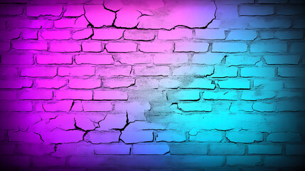 Poster - Abstract action shot of colorful cracked wall art urban gallery digital image vibrant environment artistic perspective