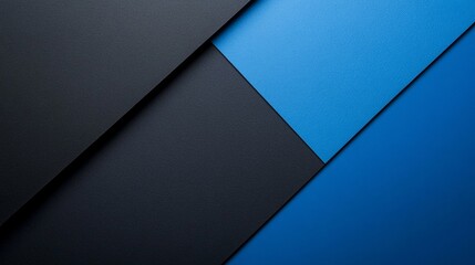 Wall Mural - Minimalist Blue background with geometric shapes for design, featuring white space in the center for text. Ideal for abstract banners and wallpapers.