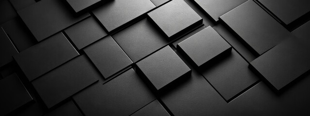 Wall Mural - stylish black background with grid lines for design, featuring white space in the center for text. a