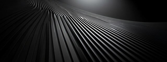 Aufkleber - Stylish black background with simple lines for design and banner templates. Modern minimalist wallpaper with geometric elements and a central white space for text.