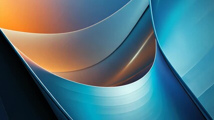 Poster - Fluid abstract art emerges in vibrant hues showcasing curves and reflections at the peak of digital creativity. Generative AI