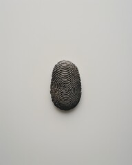 Poster - Abstract fingerprint design with intricate lines and patterns