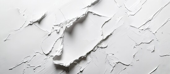Fototapete - Textured white background with layered paint peeling off, featuring a smooth surface and subtle scratches, creating a minimalist aesthetic.
