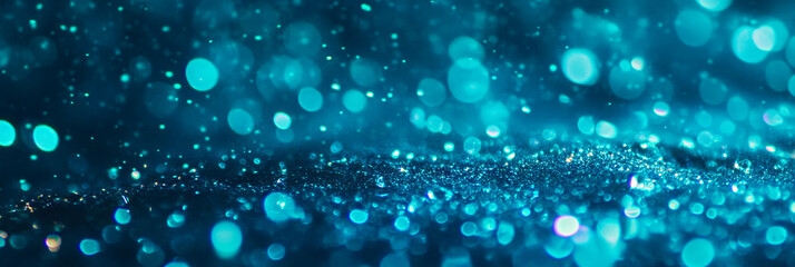 Poster - Bright aquamarine water with narrow ripples and splashes reflects light in a serene setting