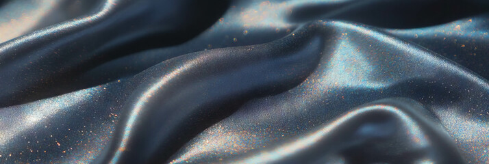 Poster - Shiny titanium and textured salt fabric creating a mesmerizing visual display