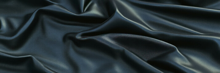 Poster - Charcoal gray leather with coarse grain showcasing natural texture and depth for background use