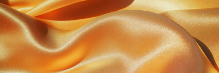 Poster - Warm gold suede fabric with smooth texture and subtle sheen