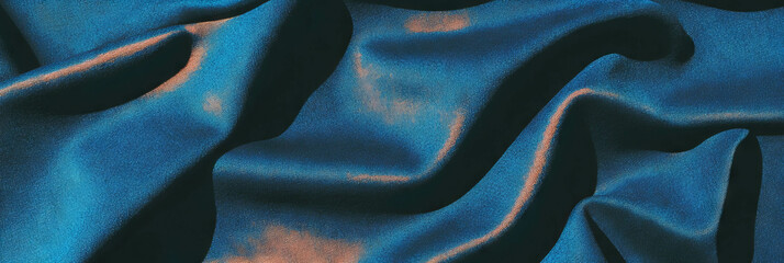 Aufkleber - Navy blue suede texture with smooth feel and cool shadows creating deep visual interest