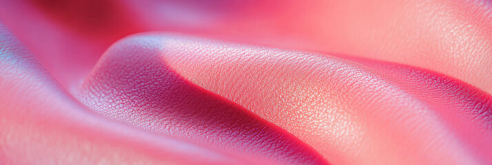 Poster - Soft pink leather texture with a slight sheen in gentle lighting for a banner design