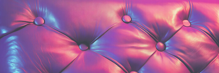 Poster - Deep purple leather texture with fine grain under cool lighting for creative backgrounds
