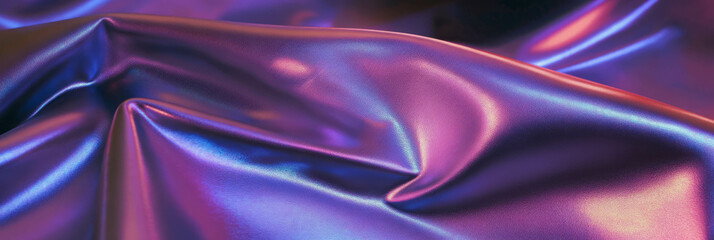 Poster - Elegant purple leather with fine grain and subtle texture highlighted by cool lighting