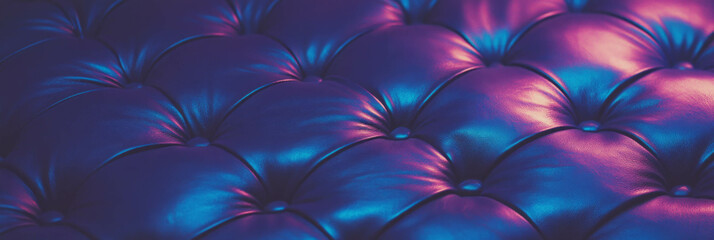Poster - Purple leather background with fine grain and subtle texture under cool lighting