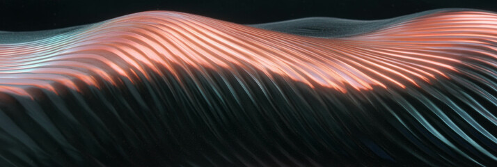 Poster - Textured surfaces of ribbed rubber and polished obsidian create a striking visual effect