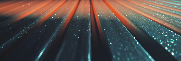 Poster - Textured surfaces of ribbed rubber and polished wood create a striking visual interplay
