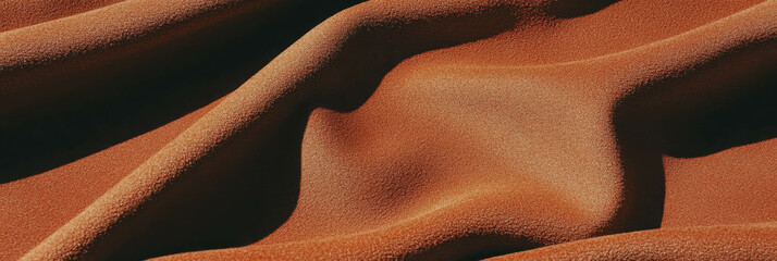 Poster - Rich brown suede fabric showcasing deep texture and elegant grain patterns