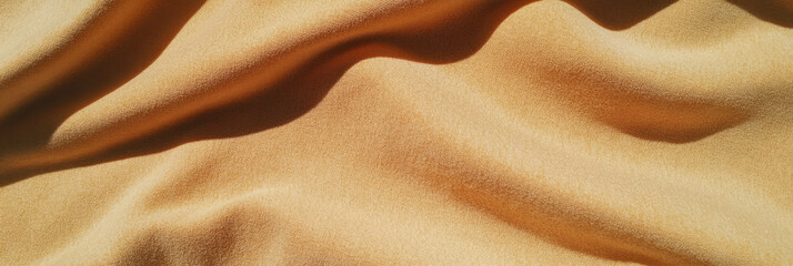 Poster - Sand beige suede fabric with soft texture and visible grain for design applications