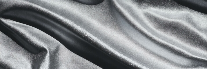 Poster - Elegant silver gray suede fabric with smooth texture and subtle sheen displayed under bright light