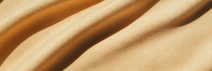 Poster - Soft beige suede texture with subtle shadows highlighting warm light play