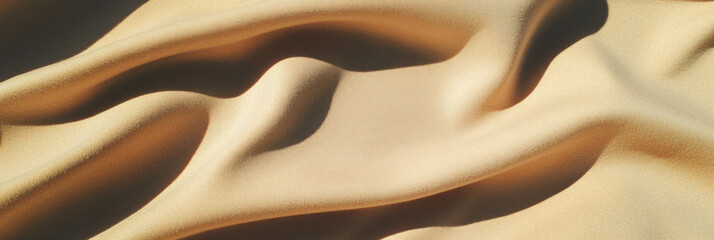 Poster - Soft beige suede texture with warm light and subtle shadows creates inviting atmosphere