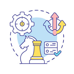 Poster - adaptive strategy icon, adaptive strategy vector illustration-simple illustration of adaptive strategy, perfect for adaptive strategy logos and icons
