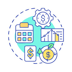 Poster - budget planning icon, budget planning vector illustration-simple illustration of budget planning, perfect for budget planning logos and icons