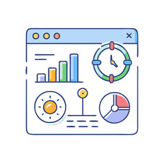 Poster - controls dashboard icon, controls dashboard vector illustration-simple illustration of controls dashboard, perfect for controls dashboard logos and icons