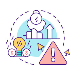Poster - crisis icon, crisis vector illustration-simple illustration of crisis, perfect for crisis logos and icons