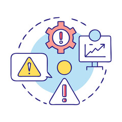 Poster - crisis management icon, crisis management vector illustration-simple illustration of crisis management, perfect for crisis management logos and icons