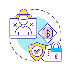 Poster - fraud prevention icon, fraud prevention vector illustration-simple illustration of fraud prevention, perfect for fraud prevention logos and icons