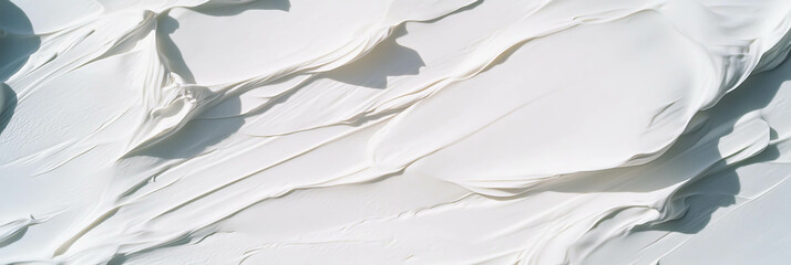 Aufkleber - Abstract linear pattern featuring smooth whites and subtle matte finish in minimalist style