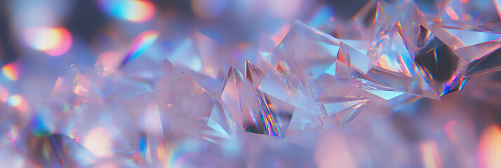 Aufkleber - Bright angular bokeh shapes create a sparkling texture full of sharp edges and colors