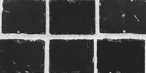 Poster - Textured antique matte oxidized silver wall with scratched brick surface and grunge overlay