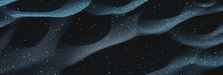 Aufkleber - Unique black sand texture featuring white mineral traces showing a speckled pattern