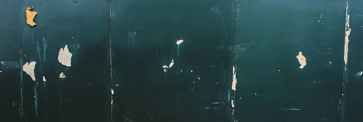Poster - Black wall texture featuring faded paint and distinct white markings in urban setting