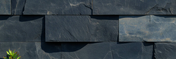 Poster - Textured black wall with grainy finish and subtle grey accents for modern design aesthetics