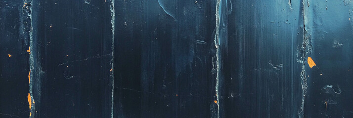 Poster - Stained concrete texture of a black wall with a rough and weathered surface