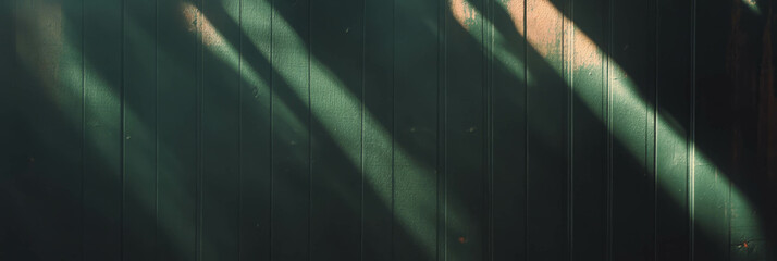 Poster - Black wall with stained wood and grunge texture under soft light shadows