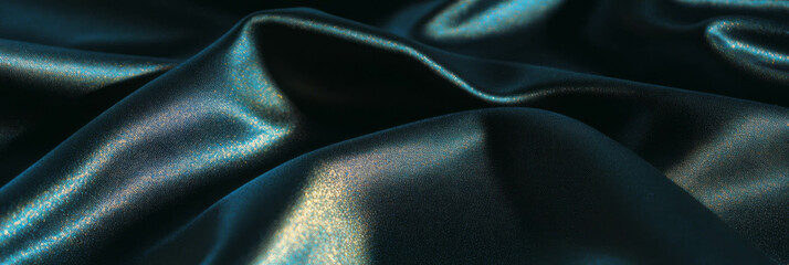 Aufkleber - Texture of breathable nylon linen blend paired with shiny silver and lava rock fabric