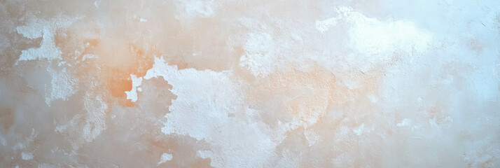 Poster - Texture of a clay beige sandy brown wall with faded paint and bright markings and lines