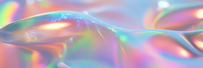 Poster - Clear gel texture with flat surface and smooth light refraction for a clean cosmetic aesthetic