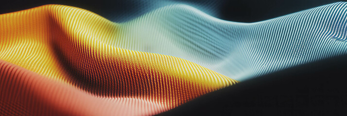 Aufkleber - Exploration of textured surfaces with cordura nylon and smooth glass contrasts