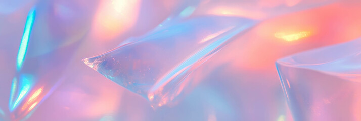 Aufkleber - Crystal clear gel texture with bright light reflections and elegant aesthetics in a clean setting