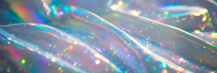 Poster - Crystal clear gel texture showcasing intense shimmer and elegant light diffusion