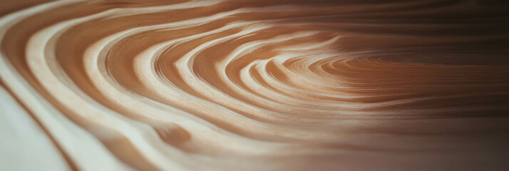 Poster - Dark beige paper texture showcasing prominent tree ring grain and deep surface detail